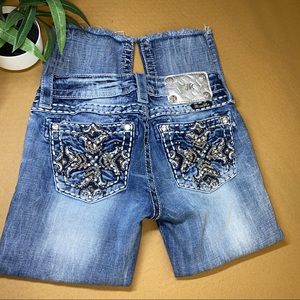 MIss Me Embellished Signature Cropped Jeans